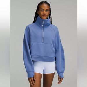 Lululemon scuba Women's Half-Zip Funnel Neck Sweatshirt - Blue